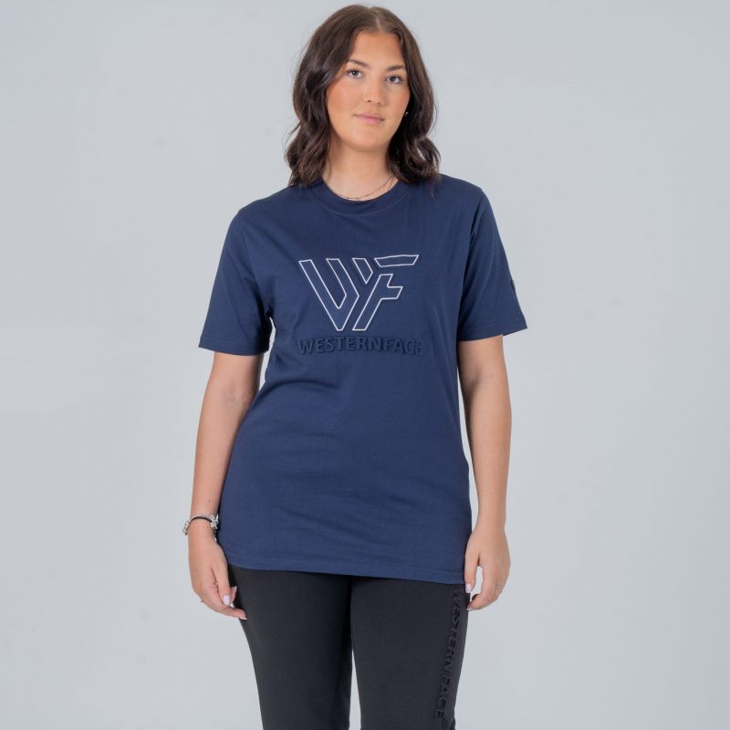 T-shirt Embossed logo Navy Blue