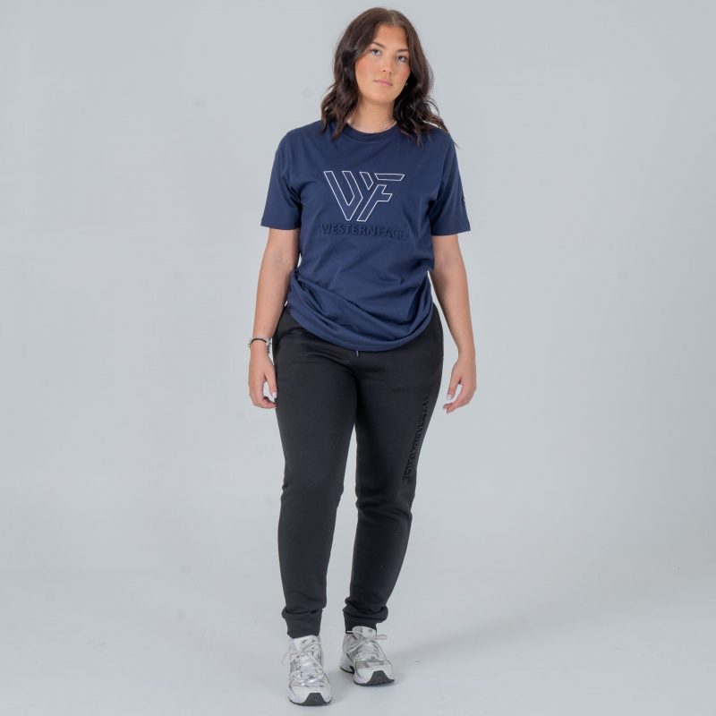 T-shirt Embossed logo Navy Blue