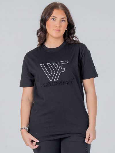 T-shirt Embossed logo black
