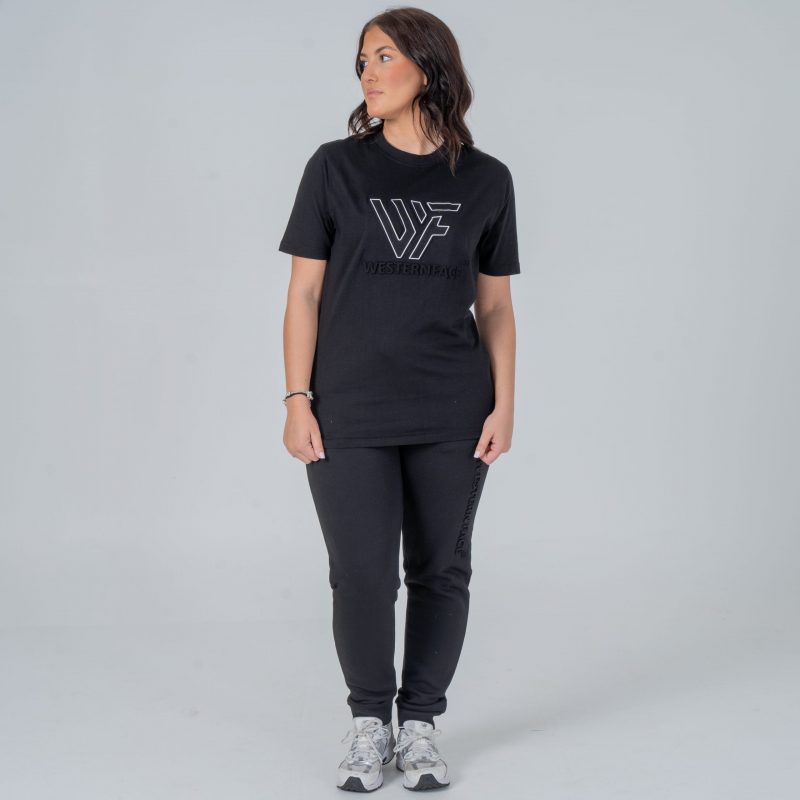 T-shirt Embossed logo black