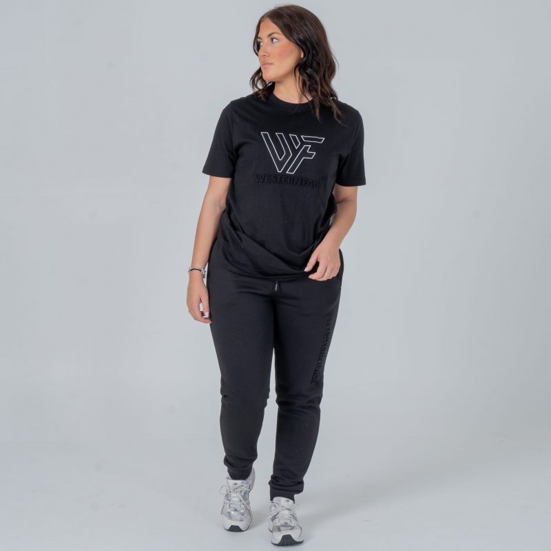 T-shirt Embossed logo black