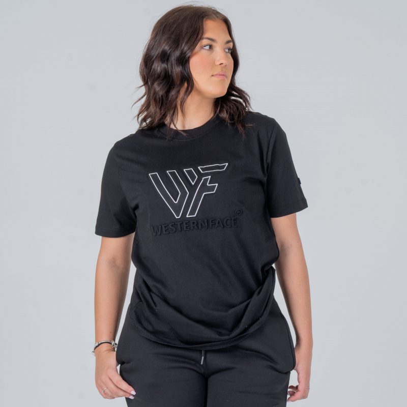 T-shirt Embossed logo black