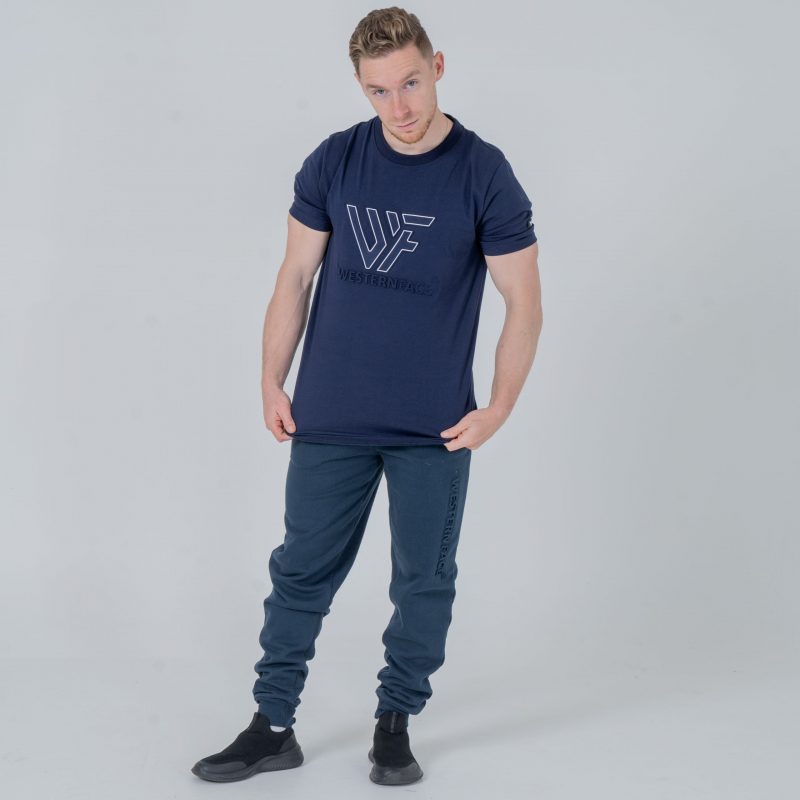 T-shirt Embossed logo Navy Blue