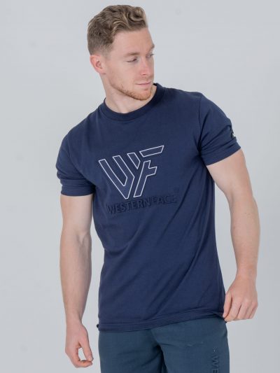 T-shirt Embossed logo Navy Blue