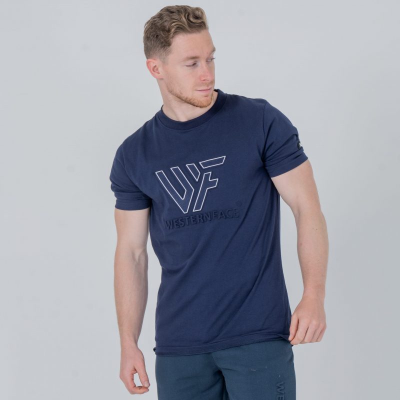 T-shirt Embossed logo Navy Blue