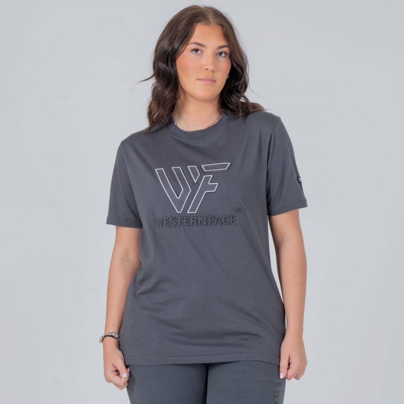 T-shirt Embossed logo Grey