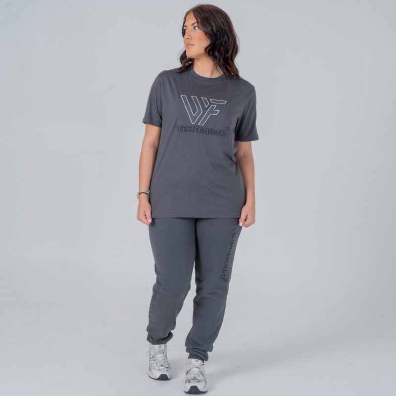 T-shirt Embossed logo Grey