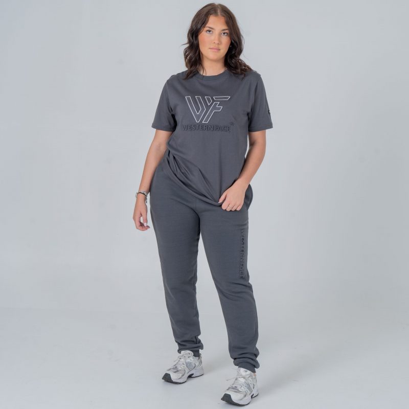 T-shirt Embossed logo Grey