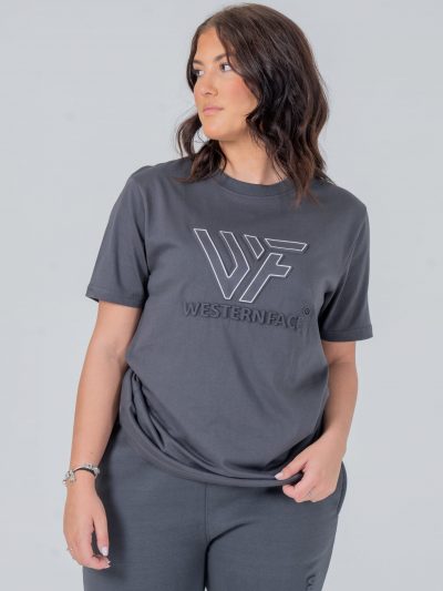 T-shirt Embossed logo Grey