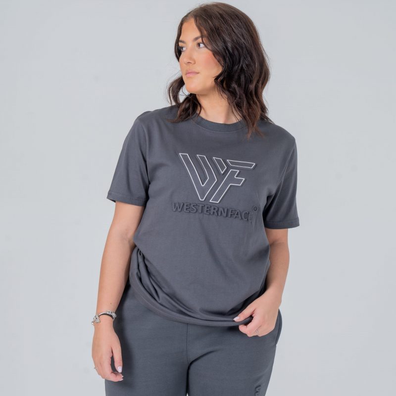 T-shirt Embossed logo Grey