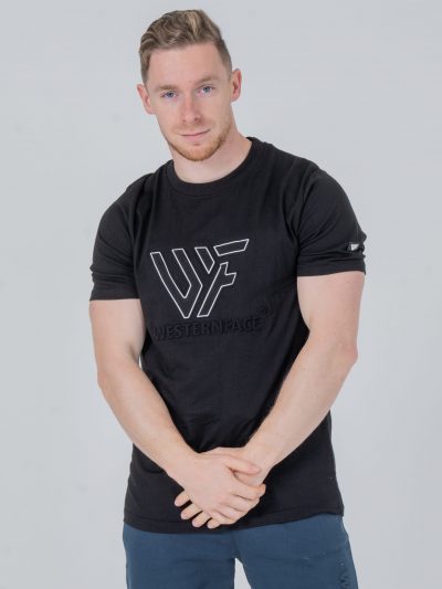T-shirt Embossed logo black