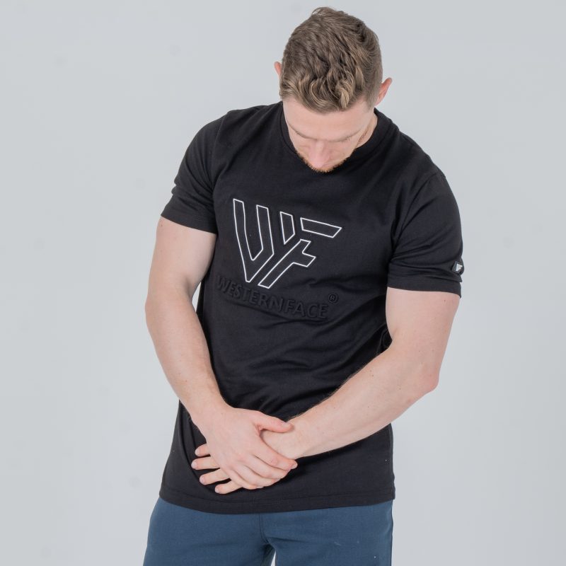 T-shirt Embossed logo black
