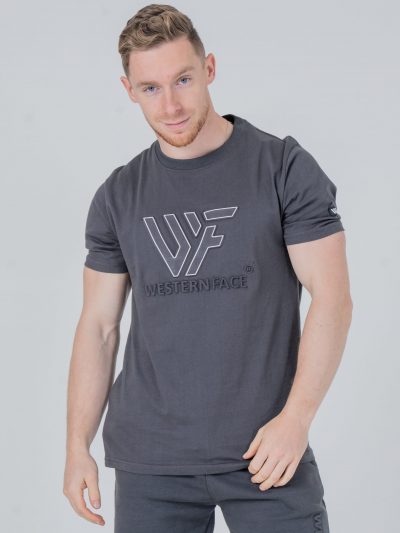 T-shirt Embossed logo Grey