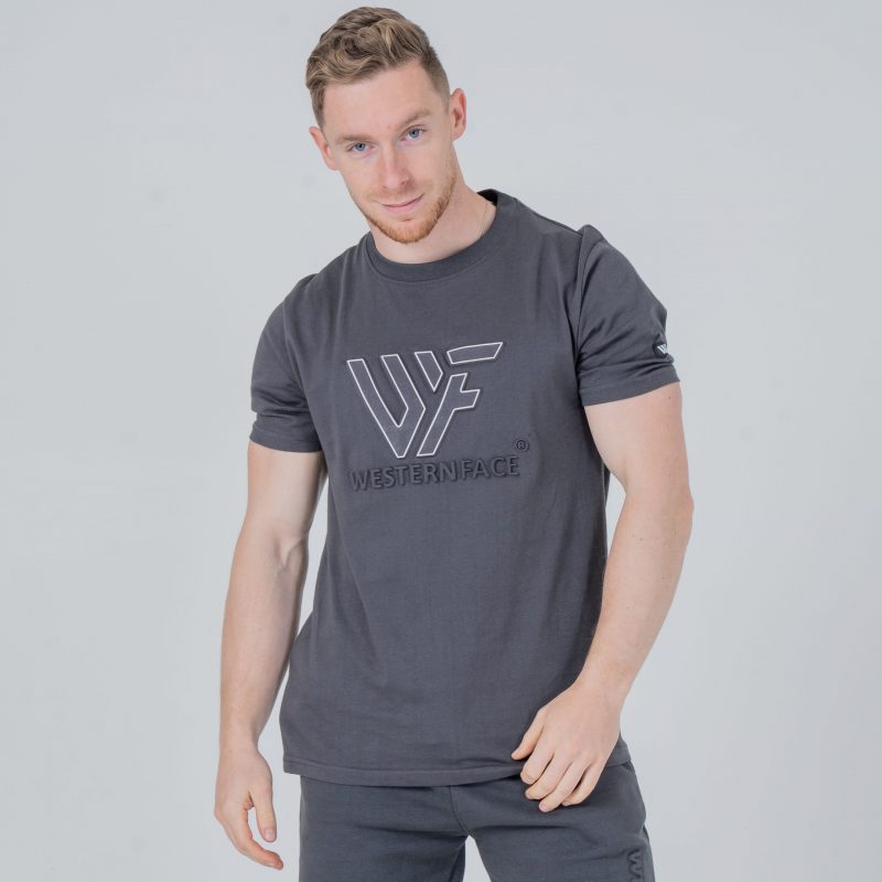 T-shirt Embossed logo Grey