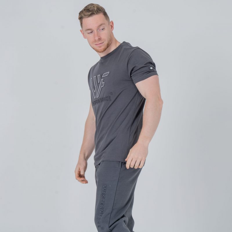 T-shirt Embossed logo Grey