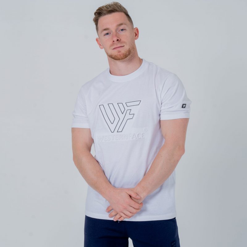 T-shirt Embossed logo White
