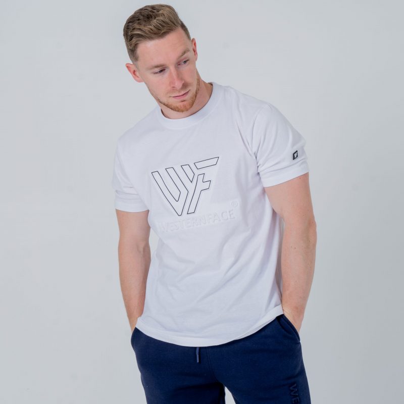 T-shirt Embossed logo White